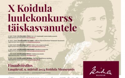 X Üleriigiline Koidula luulekonkurss täiskasvanutele